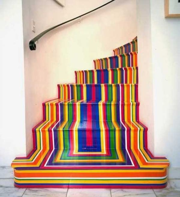 Colorful staircase design