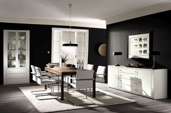 Using black for furnishings