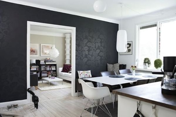 Using black in a naturally bright room