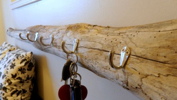 Driftwood key rack