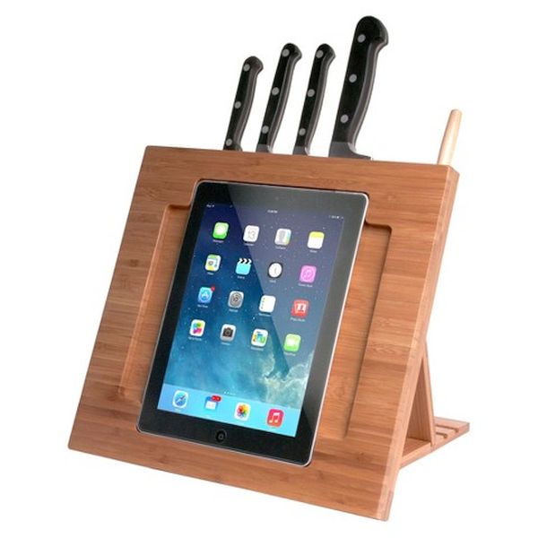 iPad Bamboo Adjustable Kitchen Storage