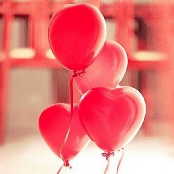 heart shaped balloons