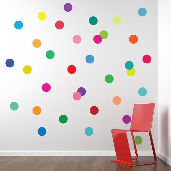 Confetti polka dot wall decal