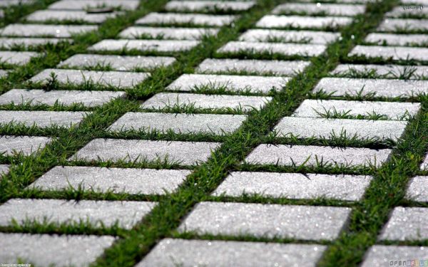 Grass tiles