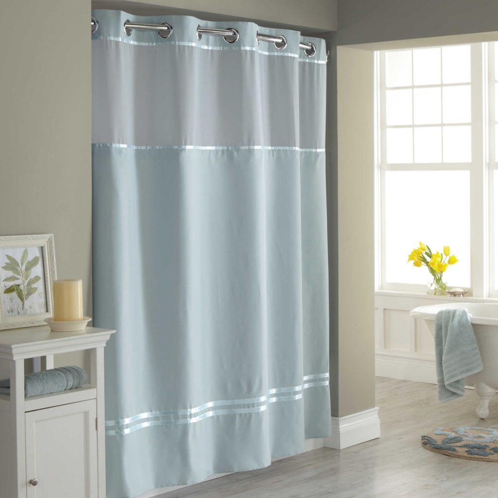 Bring the chic vibes to your bathroom with towels, shower curtains, and