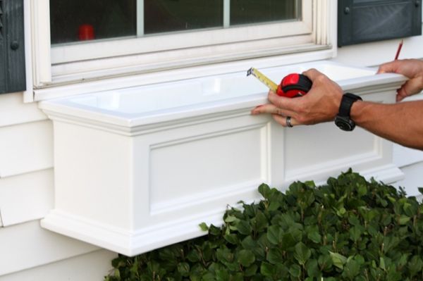 Install window boxes