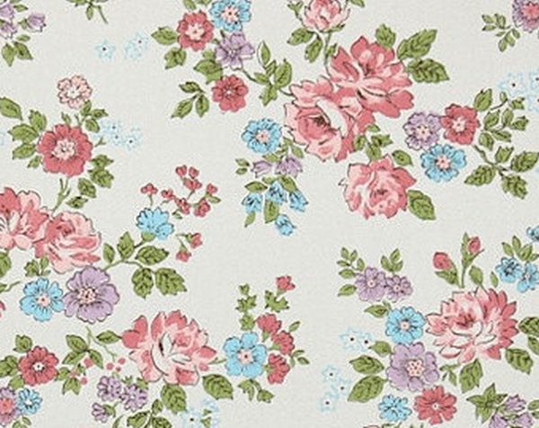 Retro Wallpaper by the Yard 80s Vintage Wallpaper 1980s Chintz Floral Gray  Yellow and Pink on Ivory - Etsy