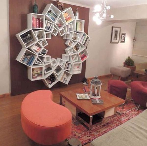 Mandala Flower Bookshelf