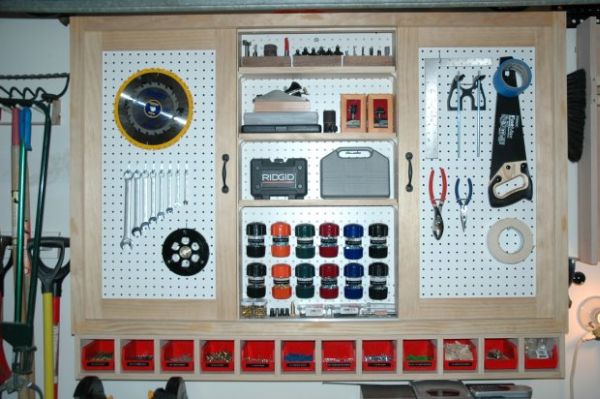 pegboard for storage options