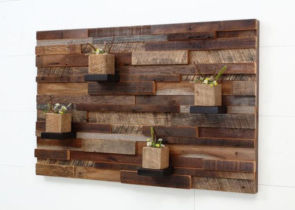 Reclaimed Wood Art Shelf