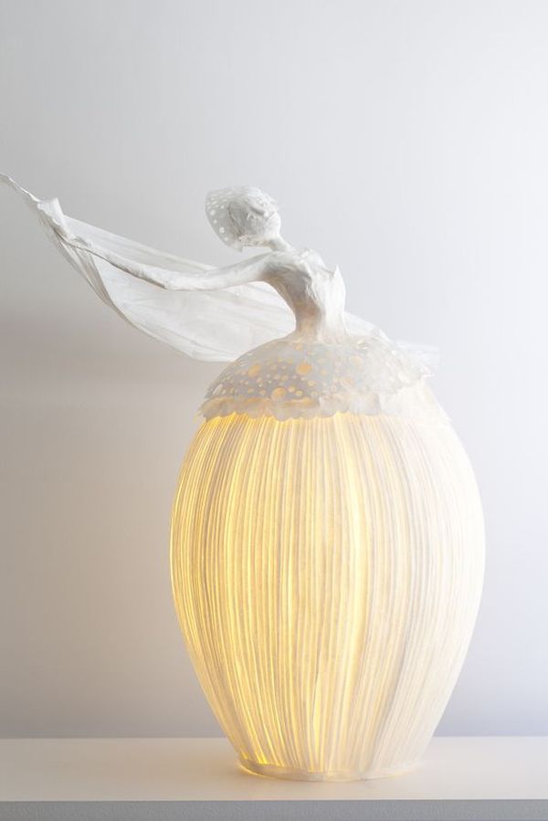 Elegant Paper Lamp Sculptures