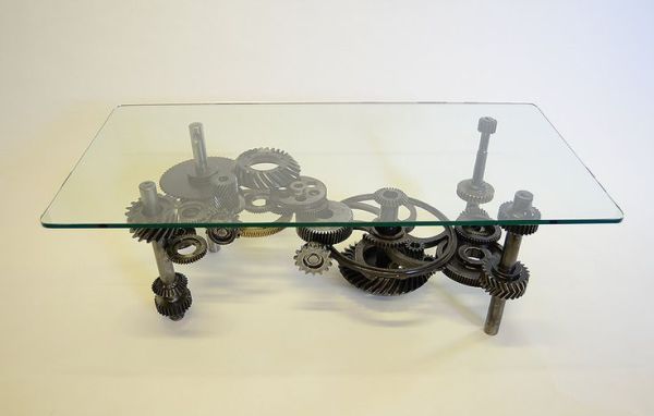 Industrial Gears, steampunk table