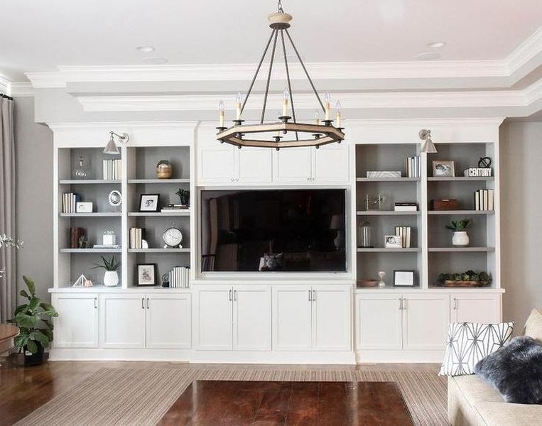 Unique Design Ideas For Built In Shelves In The Living Room