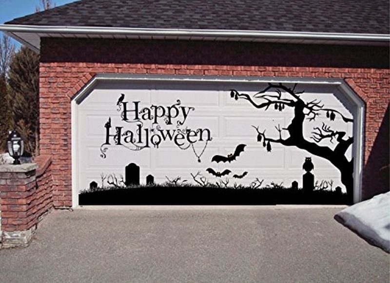 Spook your guests with these DIY garage door Halloween decoration ideas