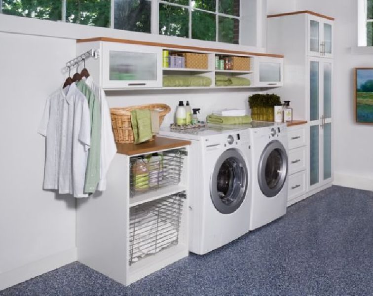 small laundry room