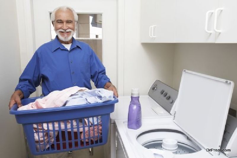 small laundry room