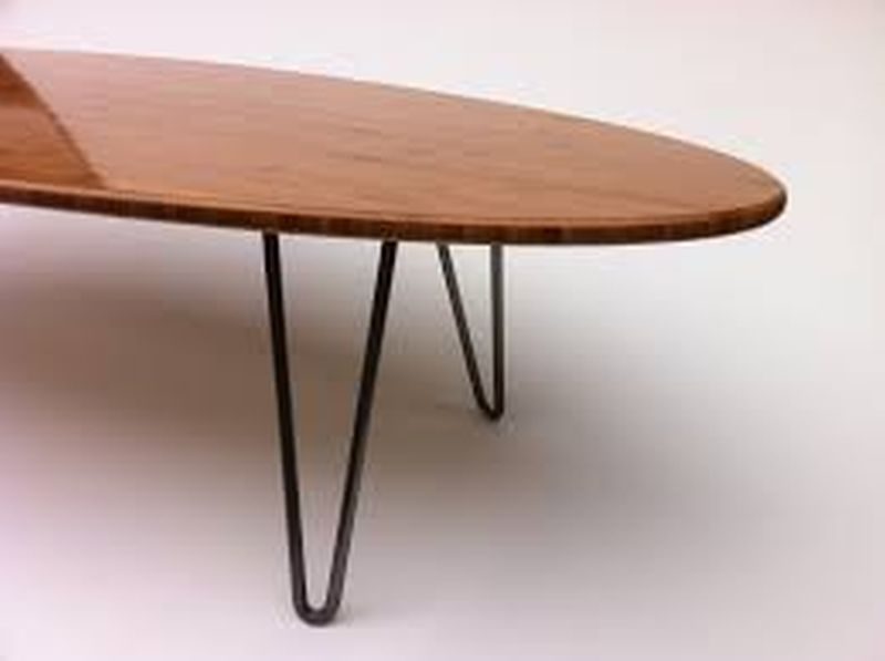 Old surfboard coffee table