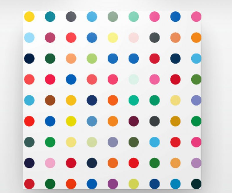 polka dots canvas art home decor ideas