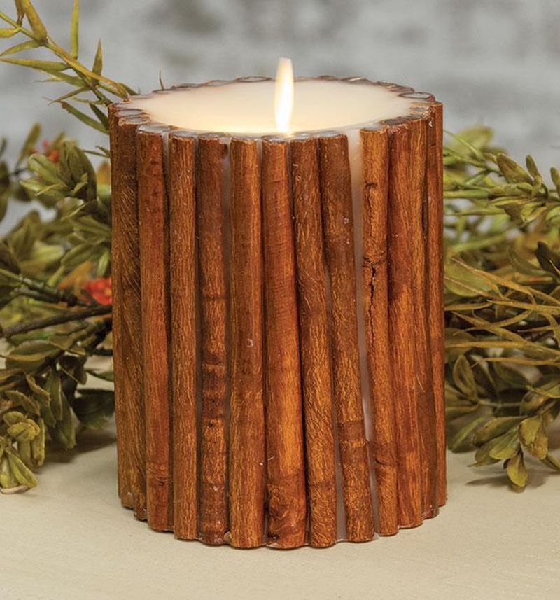 Cinnamon stick candles