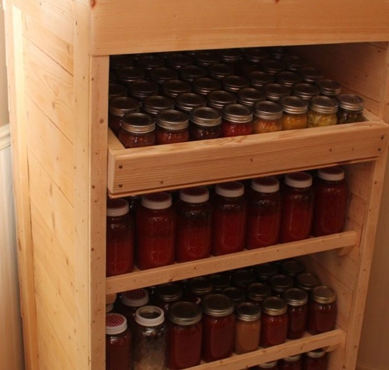canning pantry cupboard