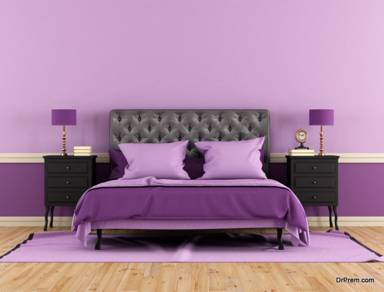 Purple bedroom 