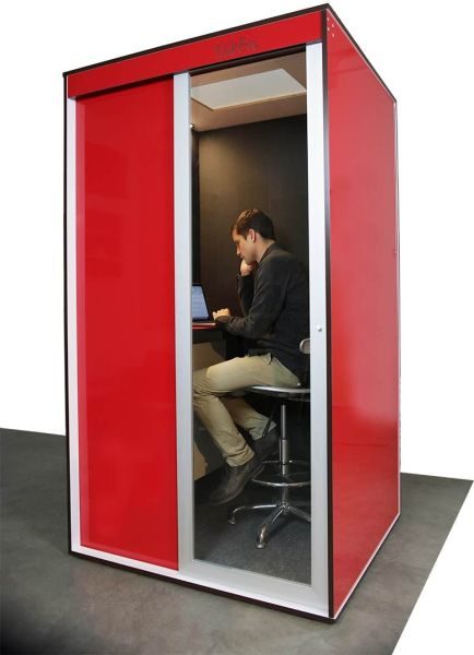 The talkbox is a phone booth