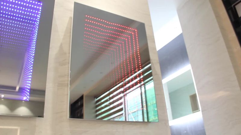 Living room infinity mirror