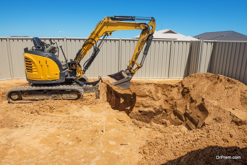 building a swimming pool