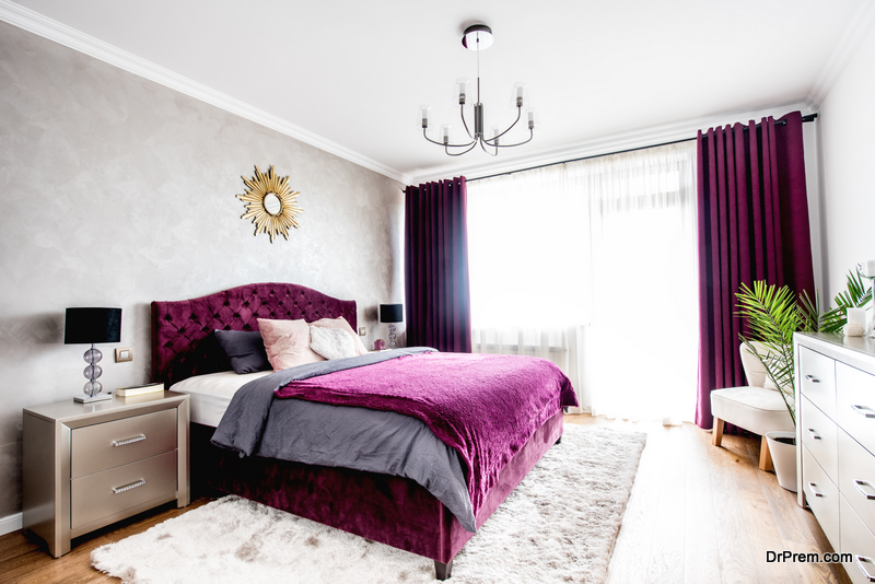 beautiful purple bedroom