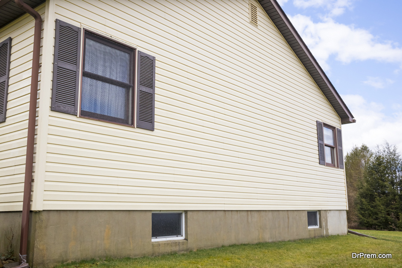 pressure wash the siding