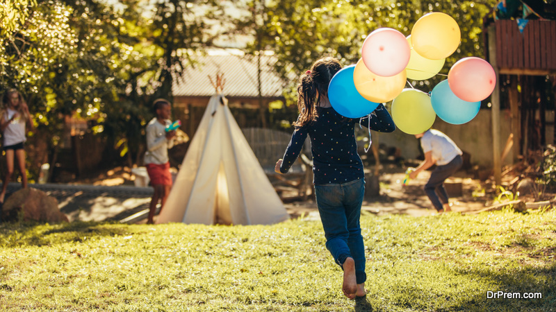 wonderful teepee in the garden