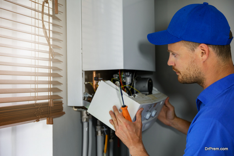 Installation of boiler