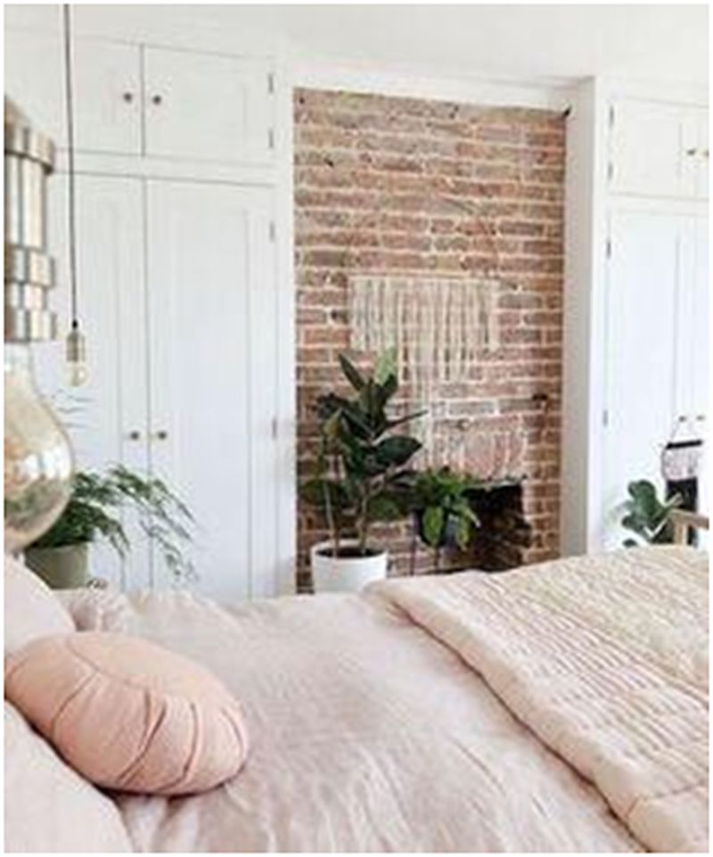 Exposed brick wall