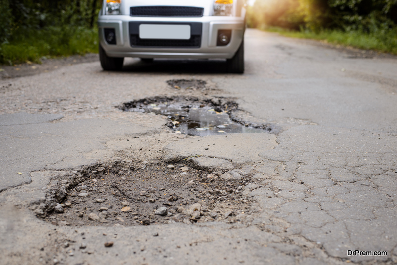 Road in terrible condition