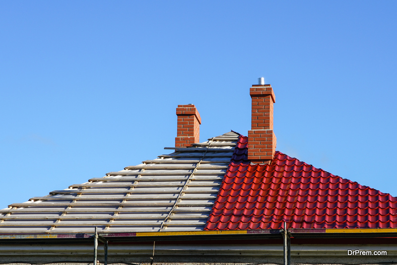 replacement of the roofing 