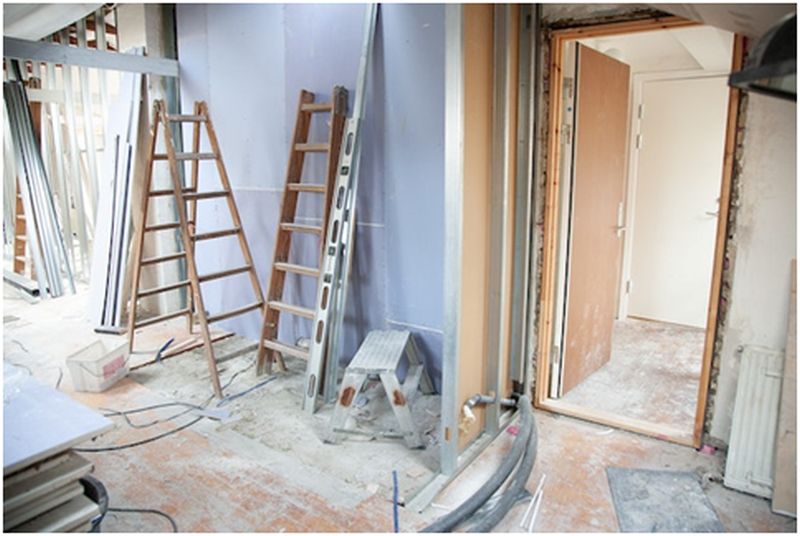 room during renovation